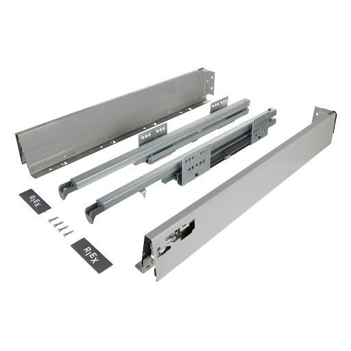 Riex NX40 Double wall slide, basic drawer, 86/550 mm, grey