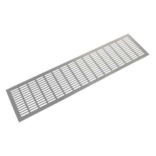Riex GV44 Aluminium ventilation grid, 150x600 mm, stainless steel imitation