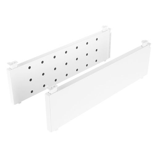 RiexTrack Set of 2 raised sides with perforation, 350 mm, white