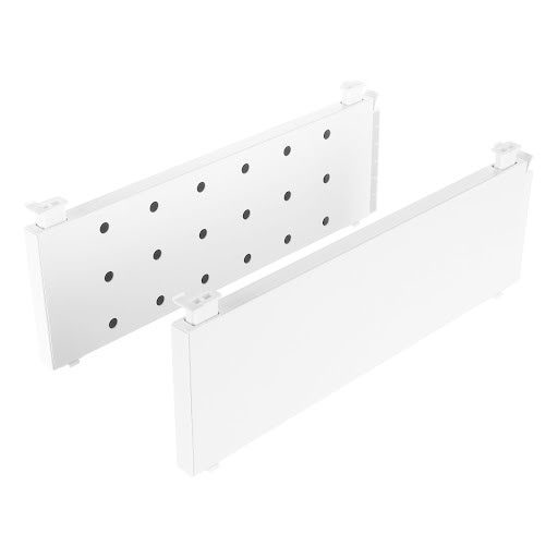 RiexTrack Set of 2 raised sides with perforation, 300 mm, white