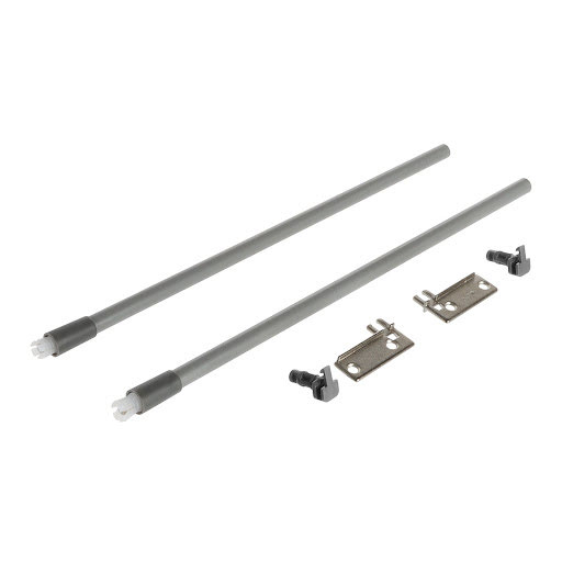 Riex NP11 Set of 2 longitudinal railings, 350 mm, grey