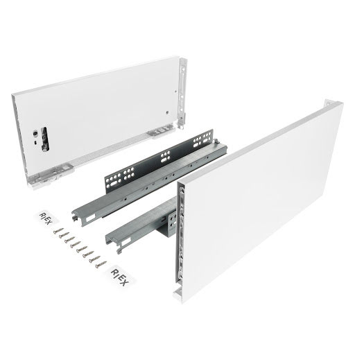 RiexTrack Lades, hoogte 185/400 mm, Wit