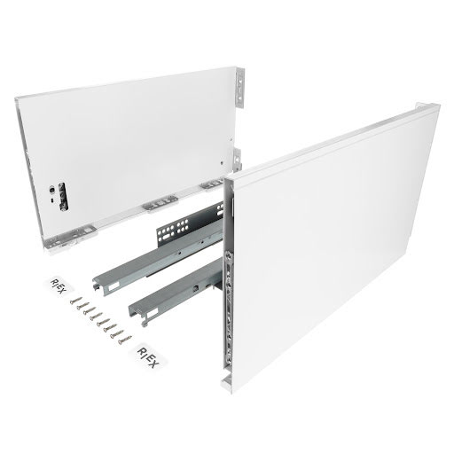 RiexTrack Double wall slide, 249/450 mm, white