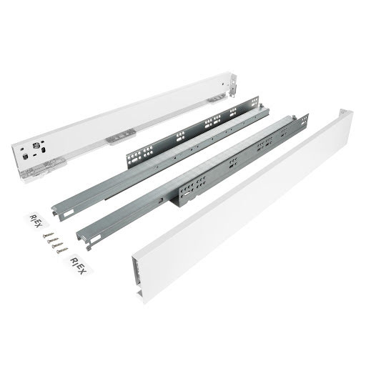 RiexTrack Lades, hoogte 89/650 mm, Wit
