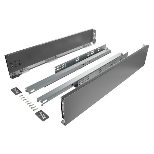 RiexTrack stalčių sistema, 121/600mm, tamsiai pilka