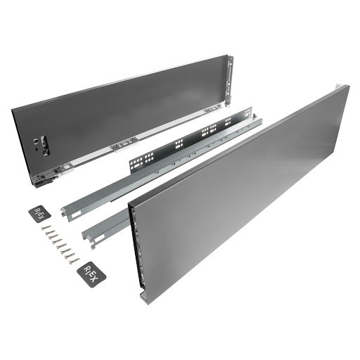 RiexTrack Double wall slide, 185/650 mm, dark grey