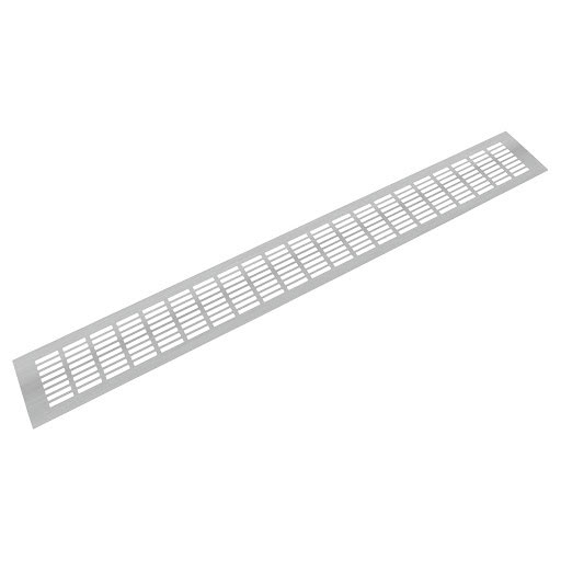 Riex GV44 Aluminium ventilation grid, 100x800 mm, stainless steel imitation