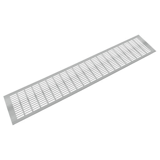 Riex GV44 Aluminium ventilation grid, 150x800 mm, stainless steel imitation