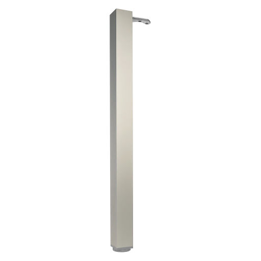 Riex EA60 Pied de table carré 60x60/H1100 mm, imitation inox