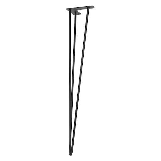 Riex GS43 Furniture leg H710, matt black