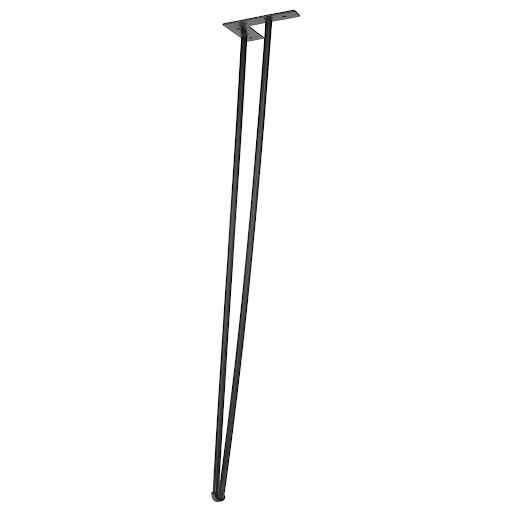 Riex GS42 Furniture leg H710, matt black