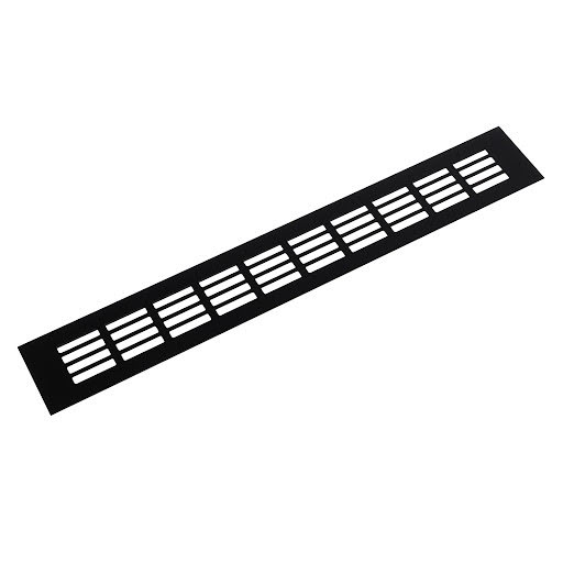 Riex GV44 Grille d'aération aluminium, 60x400 mm, noir mat