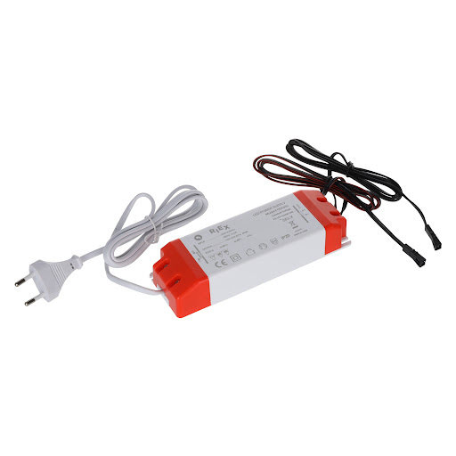 Riex EL15 Zasilacz LED 12 V, 80 W, 2 x kabel z końcówką MINI
