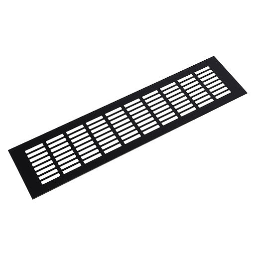 Riex GV44 Aluminium ventilation grid, 100x400 mm, matt black