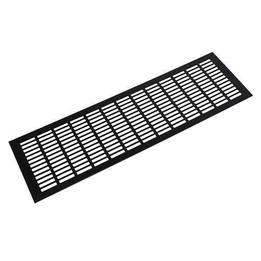 Riex GV44 Grilă de ventilație din aluminiu, 150x500 mm, negru mat