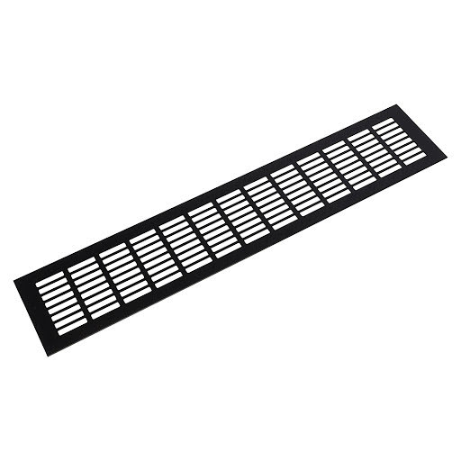 Riex GV44 Aluminium ventilation grid, 100x500 mm, matt black