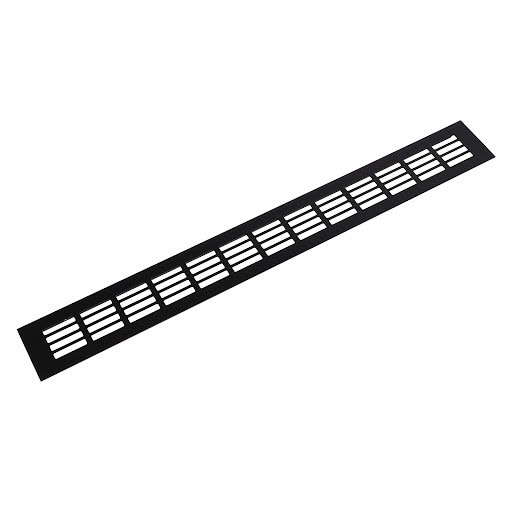 Riex GV44 Grille d'aération aluminium, 60x500 mm, noir mat