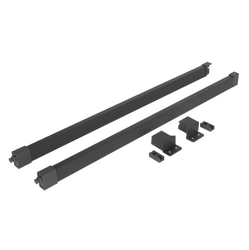 Riex ND60 (16/18mm) Set of 2 square railings, 500 mm, dark grey