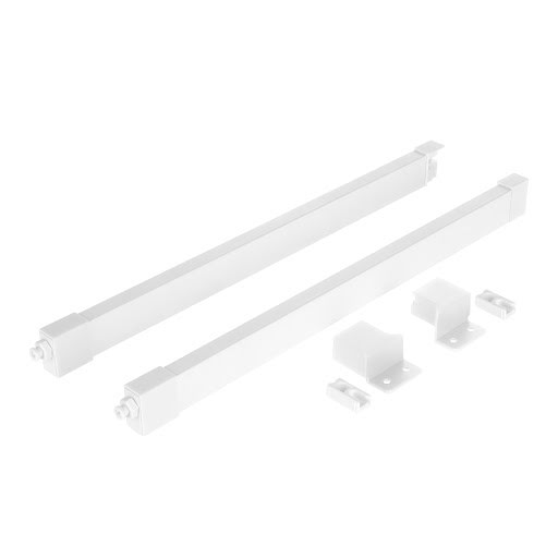 Riex ND60 (16/18 mm) Set di 2 ringhierine quadrate, 350 mm, bianco