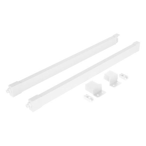 Riex ND60 (16/18 mm) Set di 2 ringhierine quadrate, 400 mm, bianco