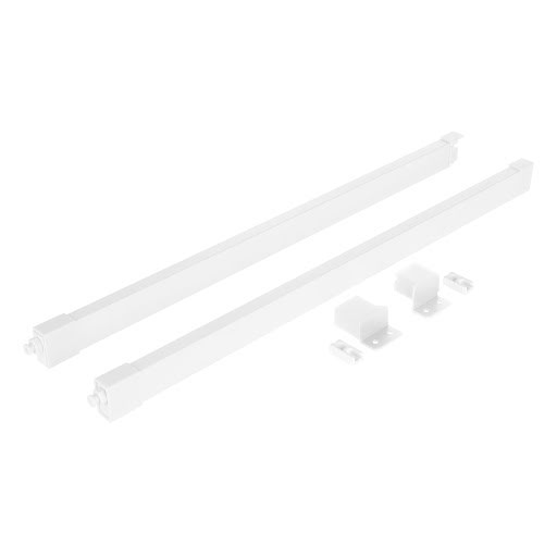 Riex ND60 (16/18 mm) Set di 2 ringhierine quadrate, 450 mm, bianco