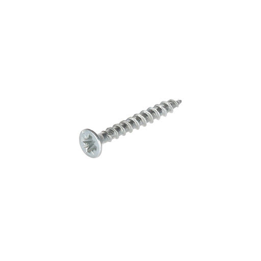 Spax Screw for chipboard 2,5x20 mm, PZ (Z1), flat countersunk head, white zinc (1000 pcs pack)