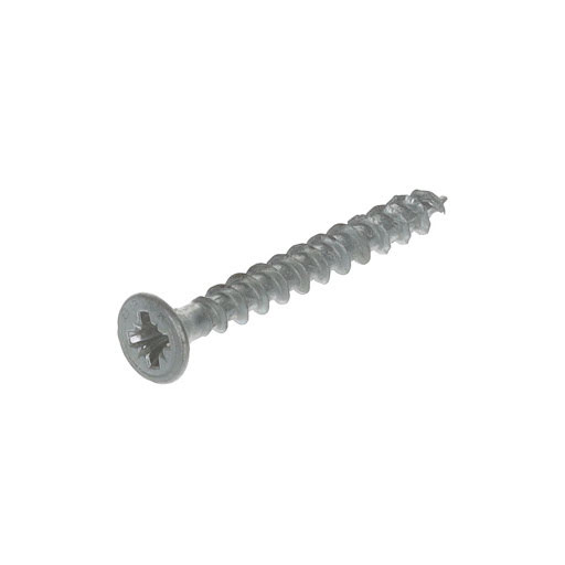 Spax Screw for chipboard, 4,0x35 mm, PZ (Z2), flat countersunk head, white zinc (1000 pcs pack)