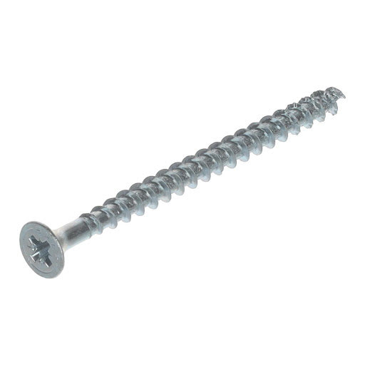 Spax Screw for chipboard, 5,0x70 mm, PZ (Z2), flat countersunk head, white zinc (100 pcs pack)