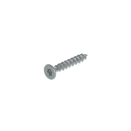 Spax Screw for chipboard, 3,0x20 mm, TX (T10), flat countersunk head, white zinc (1000 pcs pack)