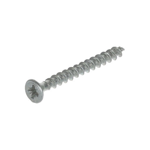 Spax Screw for chipboard, 4,0x40 mm, PZ (Z2), flat countersunk head, white zinc (1000 pcs pack)