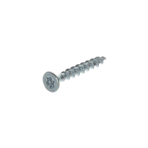 Vite Spax per pannelli truciolari, 3,5x25 mm, Torx, testa svasata piatta, zinco bianco (1.000 pz)