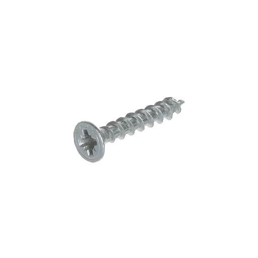 Spax Screw for chipboard, 4,0x25 mm, PZ (Z2), flat countersunk head, white zinc (1000 pcs pack)