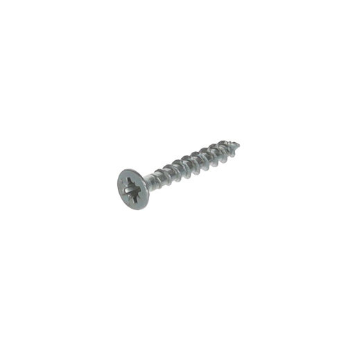 Spax Schroeven, Platte verzonken kop 3,0 x 20 mm, PZ Drive Voldraad, Wit zink (1000 stks)