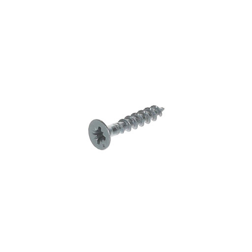 Spax Screw for chipboard, 3,0x16 mm, PZ (Z1), flat countersunk head, white zinc (1000 pcs pack)