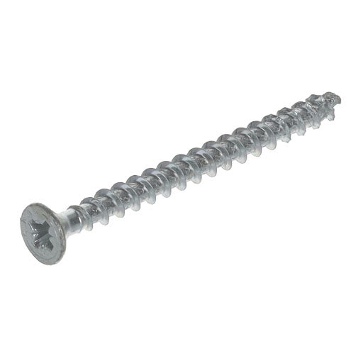 Spax Screw for chipboard, 5,0x60 mm, PZ (Z2), flat countersunk head, white zinc (100 pcs pack)