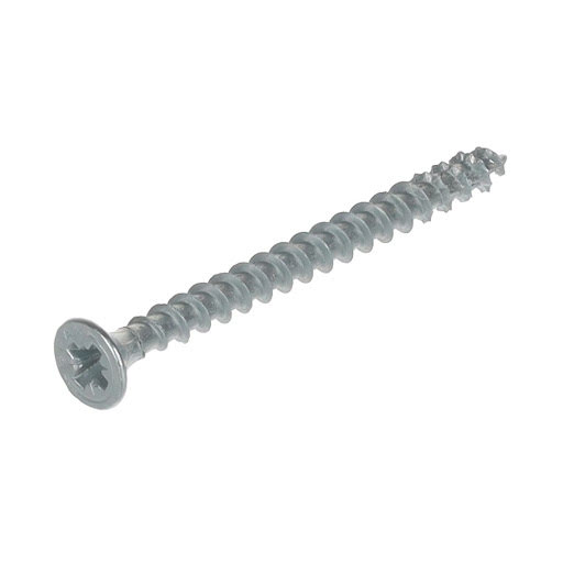 Spax Screw for chipboard, 4,0x50 mm, PZ (Z2), flat countersunk head, white zinc (500 pcs pack)