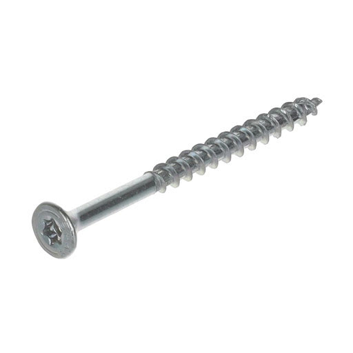 Vite Spax per pannelli truciolari, 4,0x50/32 mm, Torx, testa svasata piatta, zinco bianco (500 pz)