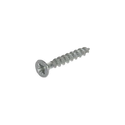 Spax Screw for chipboard, 3,5x25 mm, PZ (Z2), flat countersunk head, white zinc (1000 pcs pack)