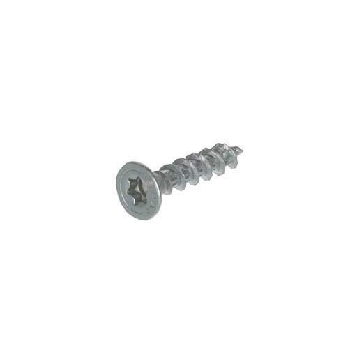 Spax Screw for chipboard, 4,0x20 mm, TX (T20), flat countersunk head, white zinc (1000 pcs pack)