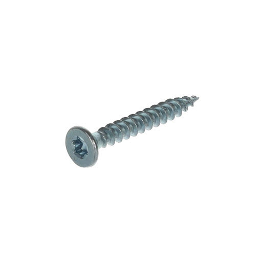 Riex Screw 4,0x30 mm, TX, tête fraisée, boite 1000 pcs, zingué blanc