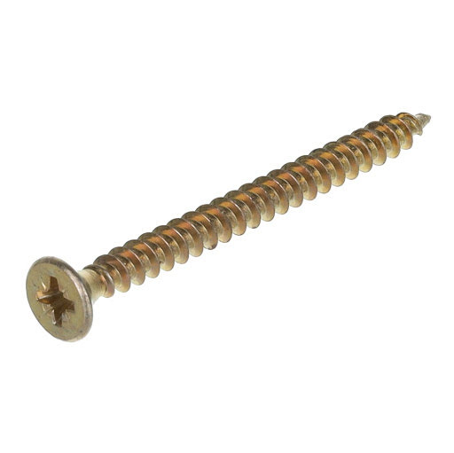 Riex Screw 5,0x60 mm, PZ (PZ2), countersunk, yellow zinc (300 pcs pack)