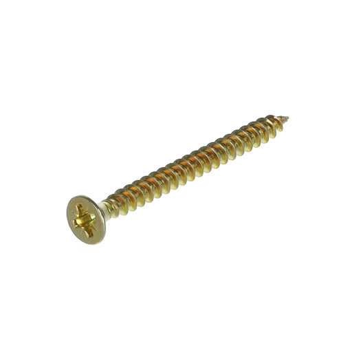 Riex Screw 3,5x40 mm, PZ (PZ2), countersunk, zinc yellow (500 pcs pack)