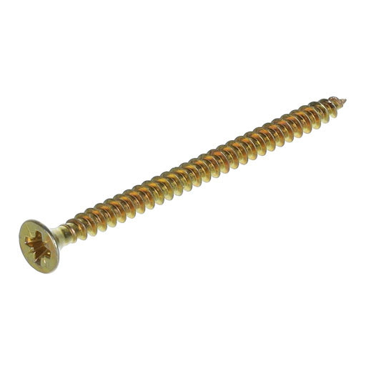 Riex Screw 4x60 mm, PZ, șurub cap înecat, cutie 300 buc, zinc galben