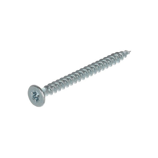 Riex Schraube 3,5x40 mm, TX, Senkkopf, Weiß verzinkt (Packung 500 Stück)