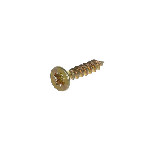 Riex Screw 4,0x20 mm, PZ, tête fraisée, boite 1000 pcs, zingué jaune