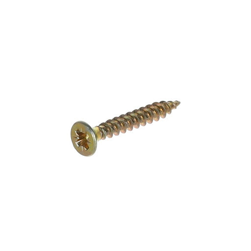 Riex Screw 3,5x25 mm, PZ (PZ2), countersunk, zinc yellow (1000 pcs pack)