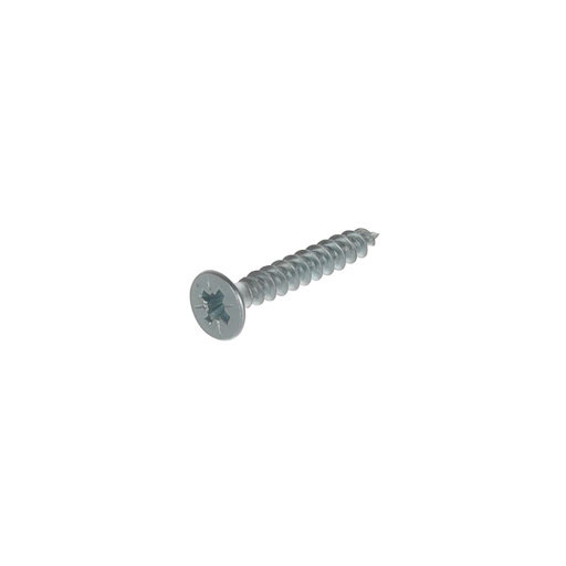 Riex Schrauben 3,0x20 mm, PZ, Senkkopf, Weiß verzinkt (Packung 1000 Stück)