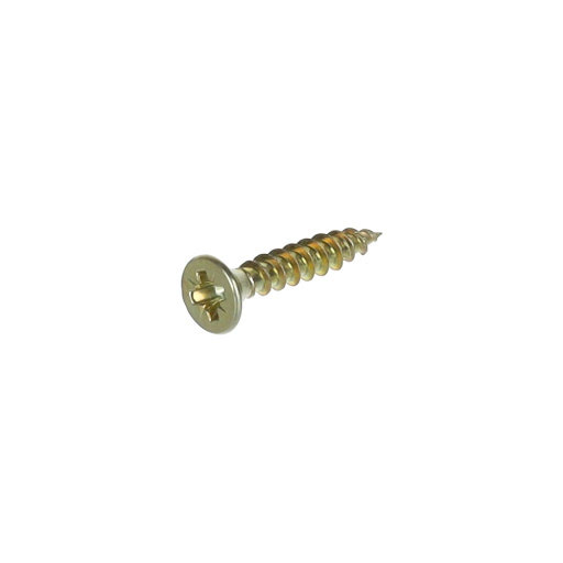 Riex Schrauben 3,5x20 mm, PZ, Senkkopf, Gelb verzinkt (Packung 1000 Stück)