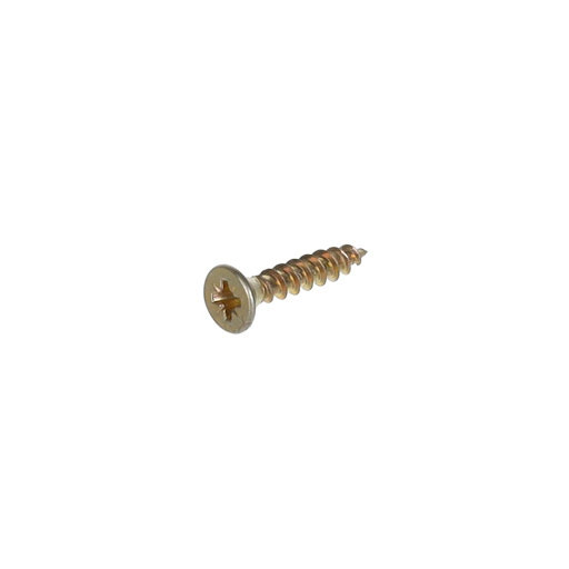 Riex Screw 3x16 mm, PZ, șurub cap înecat, cutie 1000 buc, zinc galben