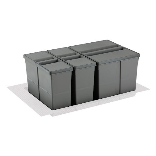 Riex Sorter GN09 - Behälter für 700/800, 1x26L+2x11L, H277, anthracite
